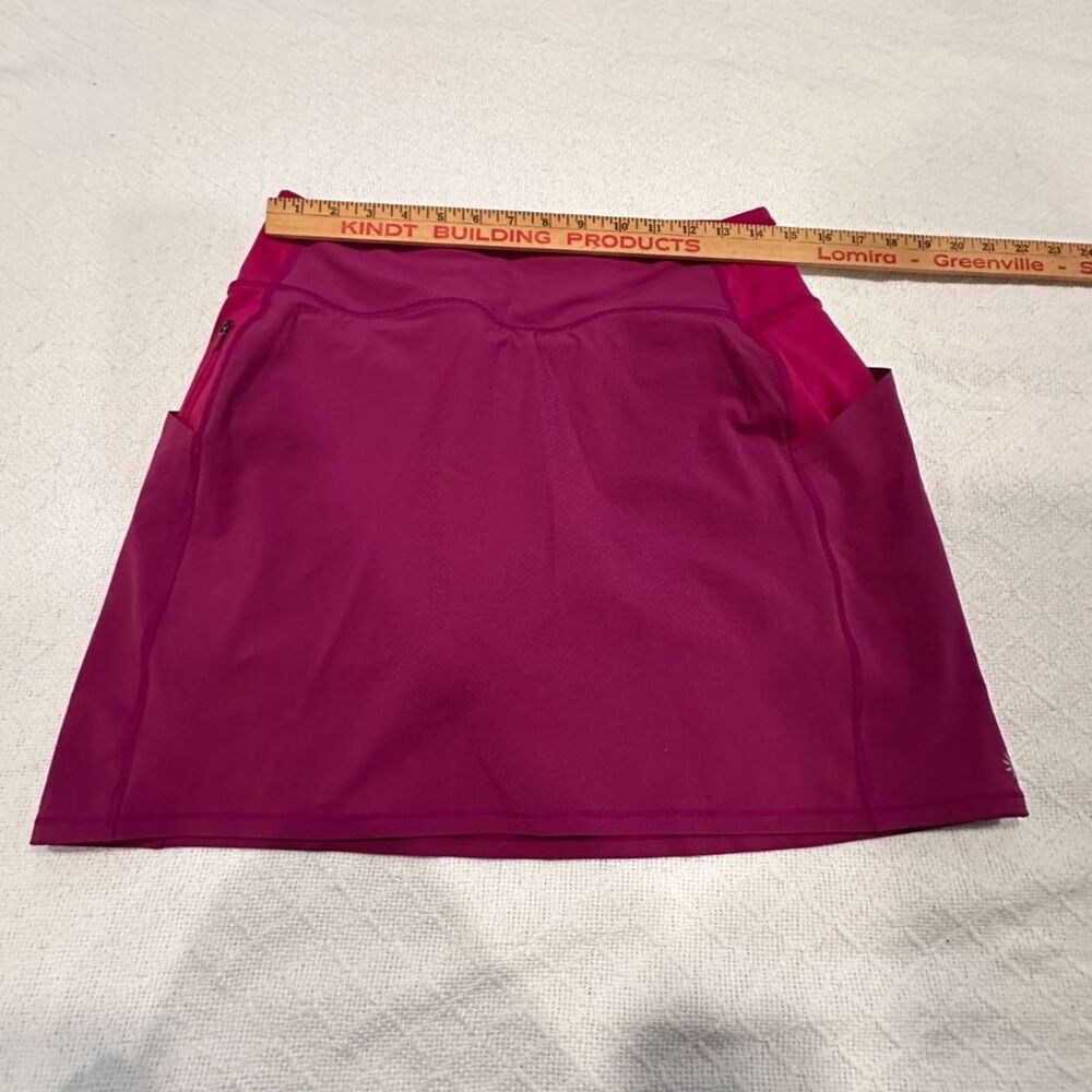 Athleta Skort Fuschia Pink Zippered Pocket Size Small - Picture 2 of 5
